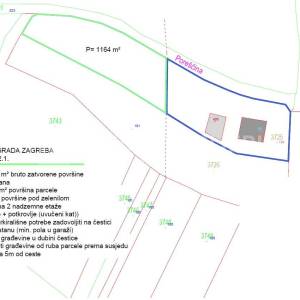 Bizek, ulica Poreščina - građevinsko zemljište 1.164 m²