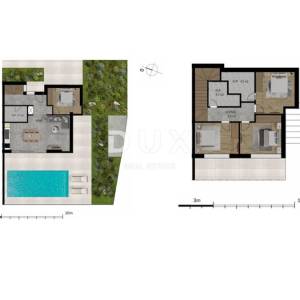 Crikvenica, kuća 109 m2, bazen, pogled na more