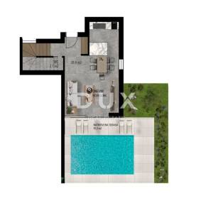 Crikvenica, kuća, 72 m², bazen, pogled na more