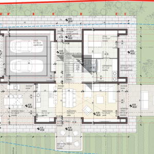CRNO - Građevinski teren s gotovim projektom obiteljske kuće - 750m2