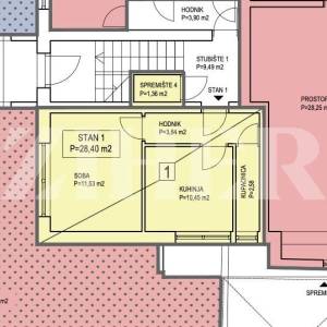 Črnomerec, stan u suterenu, 29 m2 za adaptaciju, blizina Ilice
