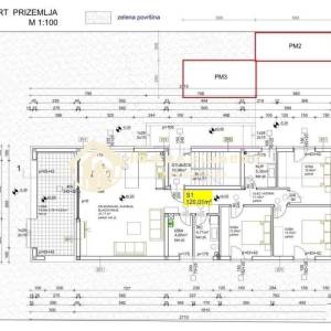 Dugo selo,4-soban stan(S1)140m2 s  prostranim vrtom s 3 strane + 2 PM
