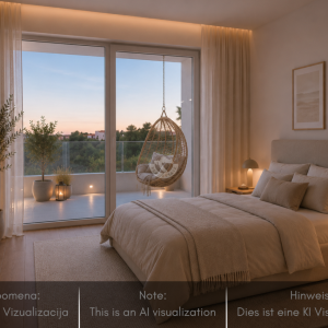 DVOETAŽNI STAN S KROVNOM TERASOM, 200 M OD MORA, PRIVLAKA - ZADAR