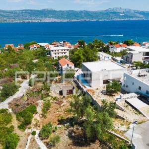 Ekskluzivno,Građevinsko zemljište 504 m², pogled more, Žedno-Trogir