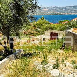 Ekskluzivno,Građevinsko zemljište 504 m², pogled more, Žedno-Trogir
