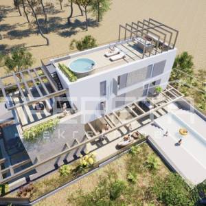 GRAĐEVINSKO ZEMLJIŠTE S DOZVOLOM I PROJEKTOM – KUĆA 260 m² S BAZENOM I POGLEDOM 