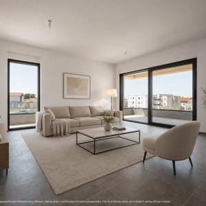 Hrvatska, Pag, Povljana – novogradnja stan prizemlje 75m2 , 2 spavaće sobe, Bazen, Balkon, Lift i Parking