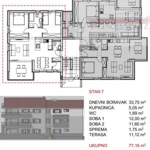 Hvar Vrboska novogradnja 79,16 m2 dvosoban - novo - ekskluzivna prodaja