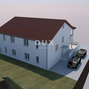 IČIĆI, POLJANE- dvije započete gradnje 900m2 s panoramskim pogledom na more + okoliš 1960m2 