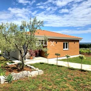 Istra, Barban, Novoizgrađena obiteljska prizemna vila, okružena vinogradom