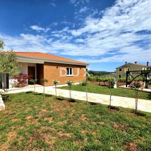 Istra, Barban, Novoizgrađena obiteljska prizemna vila, okružena vinogradom