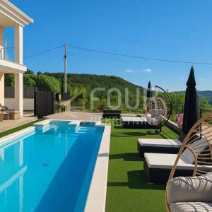 Istra, Cerovlje, vila s grijanim/slanim bazenom + wellness zona