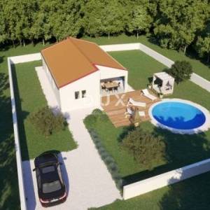 Istra, Kringa, montažna kuća, 110 m2, bazen, okućnica