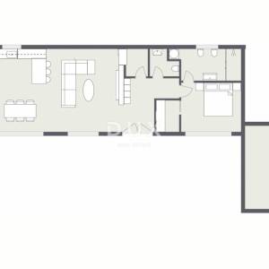 Istra, Premantura, Penthouse 1SS+DB s privatnim ulazom i prostranom terasom s pogledom na more