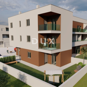 Istra, Pula, 1- sobni stan s vrtom , novogradnja, parking , spremište 