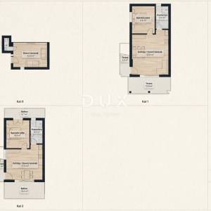 Istra, Rovinj, apartmanska kuća, 120m2, 50m od mora