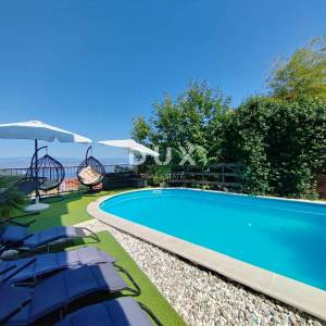 Lovran, dvojna kuća s bazenom, 267 m², panoramski pogled