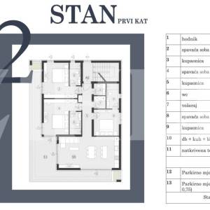 MEDULIN, LUKSUZNI APARTMANI, DVA OBJEKTA PO TRI STANA S BAZENOM