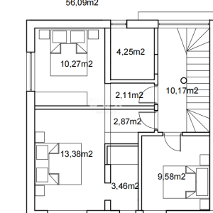 Murter, kuća - duplex, 130 m², pogled na more, u izgradnji
