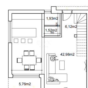 Murter, kuća - duplex, 130 m², pogled na more, u izgradnji