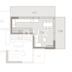 Murter, Podvrške, stan, 60 m², pogled na more