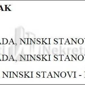 NINSKI STANOVI - KAMENA KUĆA