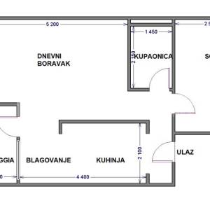 Novi Zagreb-Zapad - Savski gaj, dvosoban 46.20 m²