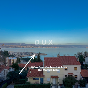 Opatija, Ičići, dvosobni stan, 112 m2, bazen, 100m od mora 