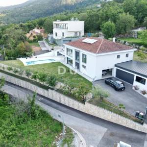 OPATIJA, IČIĆI, POLJANE- prekrasna moderna villa 400m2 s pogledom na more i bazenom + okoliš 1200m2