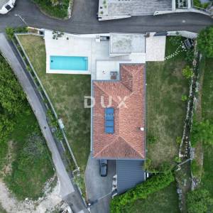 OPATIJA, IČIĆI, POLJANE- prekrasna moderna villa 400m2 s pogledom na more i bazenom + okoliš 1200m2