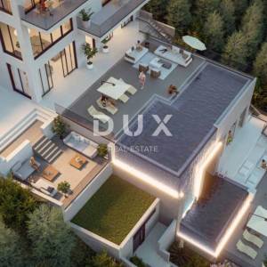 Opatija, Veprinac, građevinsko zemljište, 1.686 m², dozvola, pogled na more