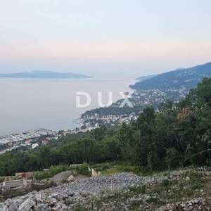 Opatija, Veprinac, građevinsko zemljište, 1.686 m², dozvola, pogled na more