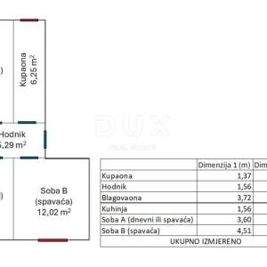 Rijeka, Belveder, 3-sobni stan, 57 m2
