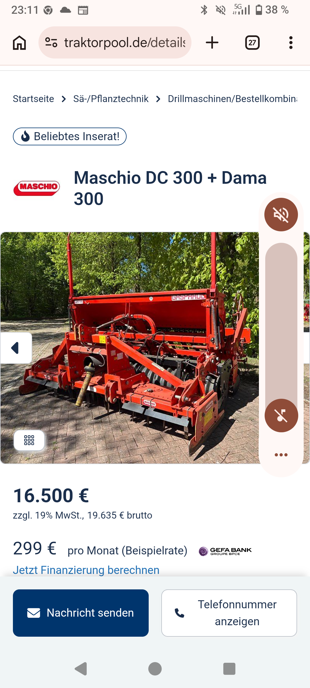 Sjetvena kombinacija maschio gaspardo