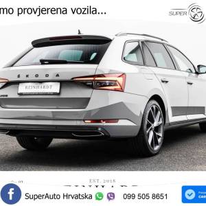 Škoda Superb Combi 2.0 TDI 4x4 Sportline 193 KS, LED+TEM+GR SJED+KAM+PDC