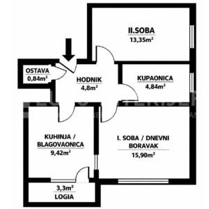 Stan: Zagreb - Donje Svetice, 50 m² - BEZ PROVIZIJE!
