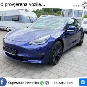Tesla Model 3 Performance 513 KS, PANO+KAM+ACC+GR SJED+KEY+VIRT+LANE
