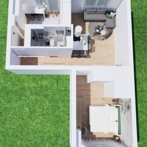 Trnsko, novoadaptiran 3-sobni stan 50m2,  blizina svih sadržaja