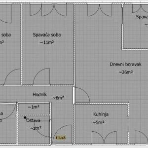 Velika Gorica, Slavka Kolara, 3S stan, 74m2, visoko prizemlje, lift