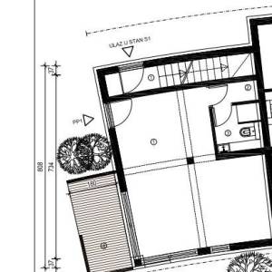 Vodice novogradnja  45 m2 1sobni stan sa vrtom i parking mjestom