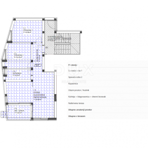 Žaborić, 200 m od mora, dvosobni stan s vrtom, 74,58 m²