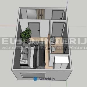 Zagreb, Borongaj, Vidrićeva ulica, jednosoban stan 35 m²