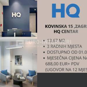 Zakup poslovnog prostora - Zagreb - Jankomir - 2 radna mjesta