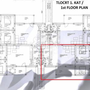 Zaton | Novogradnja – apartman 68,38 m² s 2 spavaće sobe