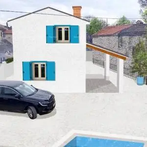BUTKOVIĆI, SVETVINČENAT – GRAĐEVINSKO ZEMLJIŠTE S DOZVOLOM ZA KUĆU S BAZENOM