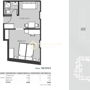 CRIKVENICA - HOTELSKI KOMPLEKS - LUKSUZAN STAN AP26- 29m2- 2. KAT 