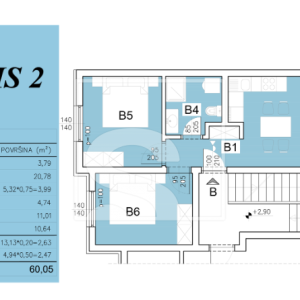 Dvosoban stan, novogradnja, Šijana, Pula - 60,05m2