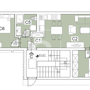 Dvosoban stan, novogradnja, Šijana, Pula - 76.66m2 + garaža