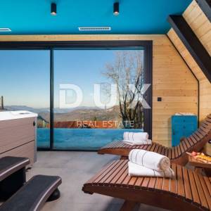 Gorski kotar, Kupjak, drvena samostojeća vila, 220 m2, bazen i wellness