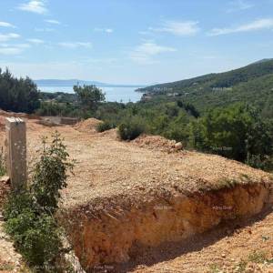 GRAĐEVINSKO ZEMLJIŠTE S GRAĐEVINSKOM DOZVOLOM I PANORAMSKIM POGLEDOM NA MORE – SVETA MARINA